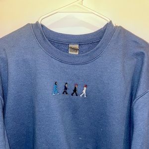 BEATLES EMBROIDERED CREWNECK